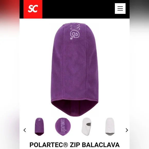 Supreme Polartec Zip Balaclava *FW23* *NWT*